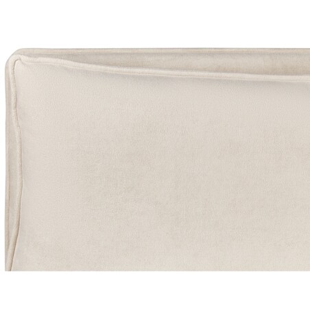 Łóżko z pojemnikiem 180 x 200 cm jasnobeżowe BAJONNA