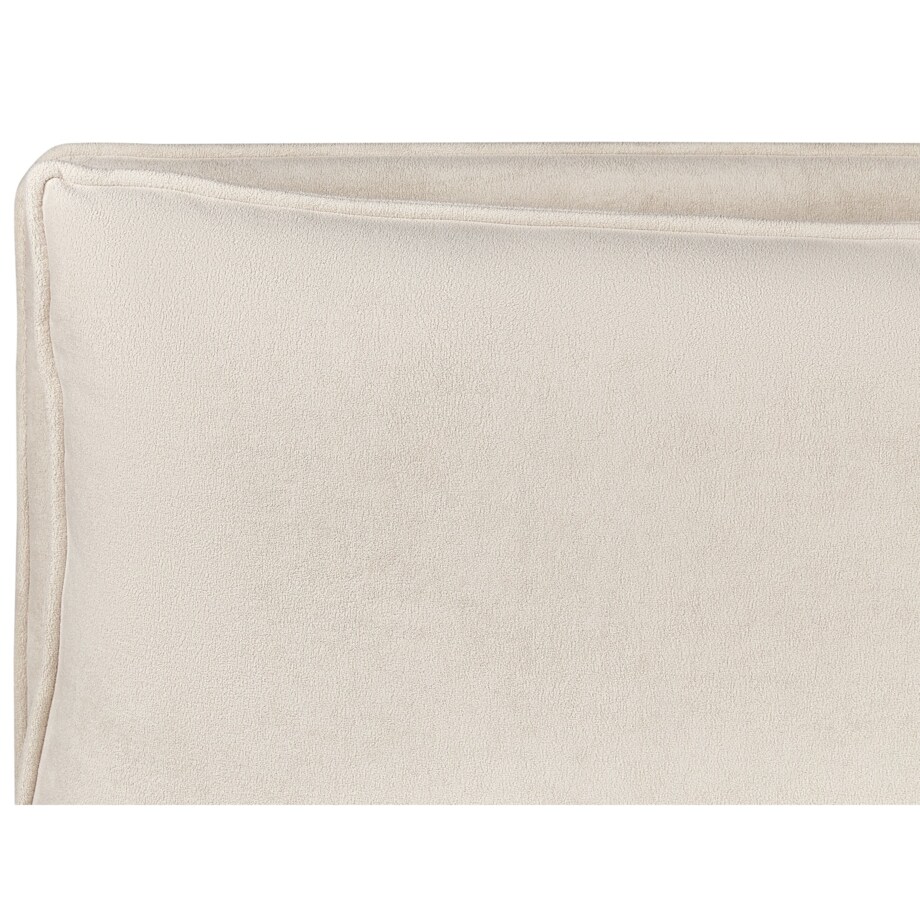 Łóżko z pojemnikiem 180 x 200 cm jasnobeżowe BAJONNA