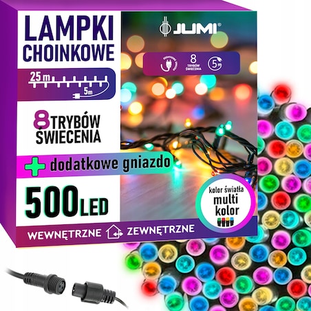 Lampki Choinkowe Na Święta Choinkę 500 Led Multikolor Girlanda