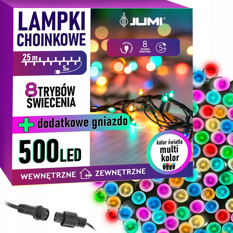 Lampki Choinkowe Na Święta Choinkę 500 Led Multikolor Girlanda
