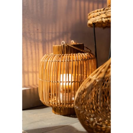 Lampion dekoracyjny z rattanu ALI, 30 cm