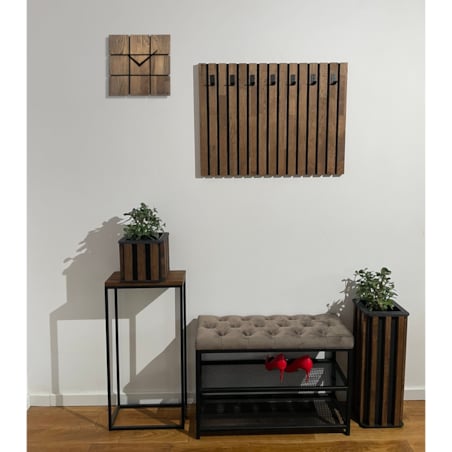 Zegar ścienny drewniany Harmony 30cm brązowy