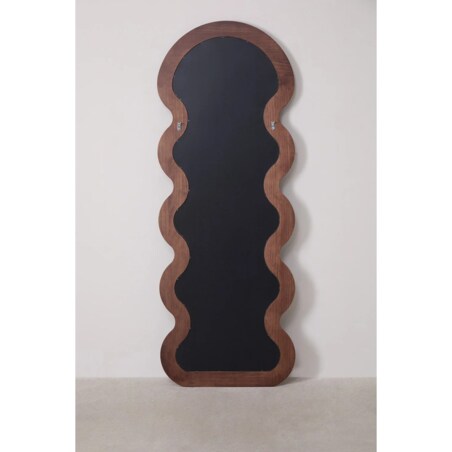 Lustro w falistej ramie z drewna sosnowego Landoi 60x160 cm