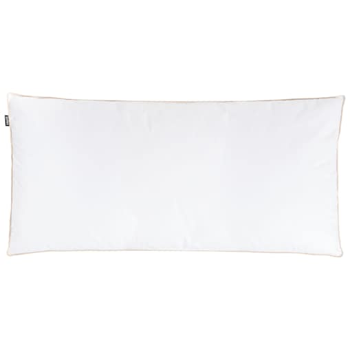 Poduszka trzykomorowa ETNA Niska Kacze pióra i puch 40 x 80 cm Biały