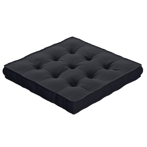 Poduszka na krzesło Kuba, czarny, 50 x 50 x 10 cm, Crema