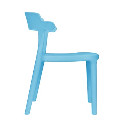 Krzesło dla dzieci plastikowe stabilne dziecięce niebieskie
