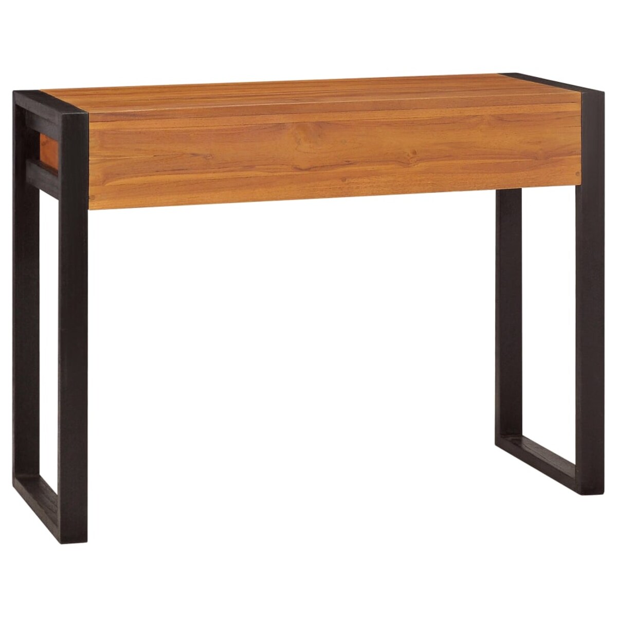 vidaXL Biurko z 2 szufladami, 100x40x75 cm, drewno tekowe