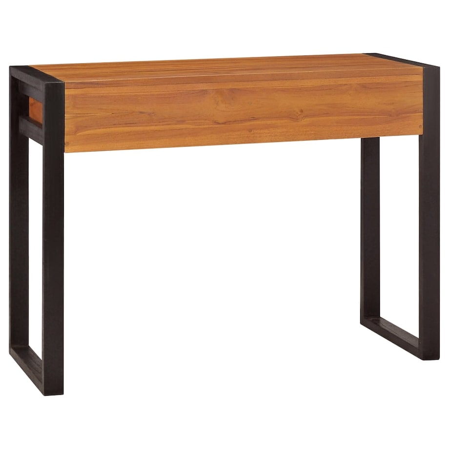 vidaXL Biurko z 2 szufladami, 100x40x75 cm, drewno tekowe