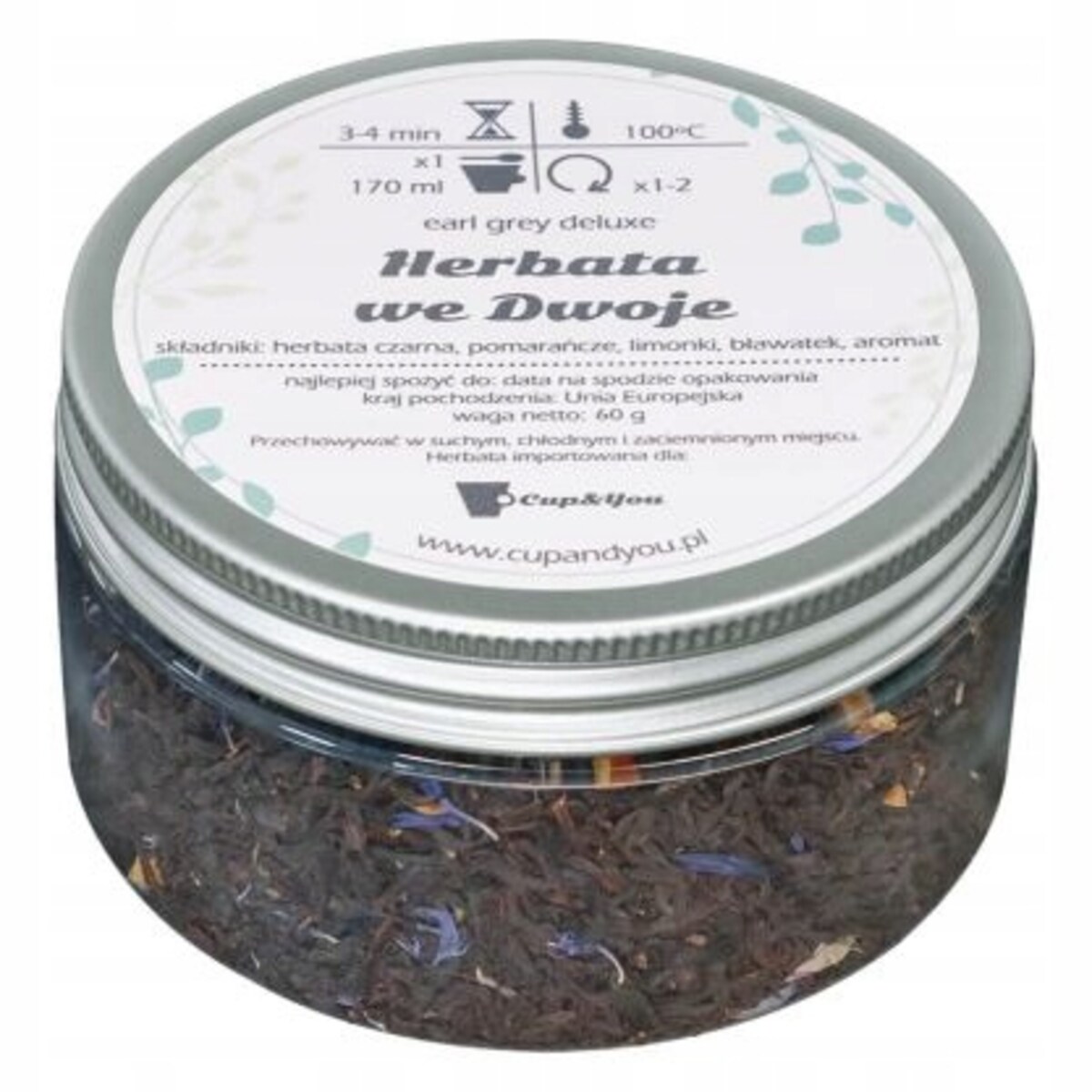 Herbata czarna WE DWOJE najlepsza liściasta sypana podarunek na ślub wesele