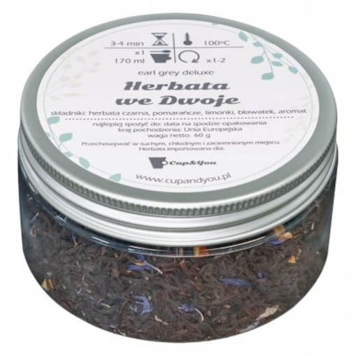 Herbata czarna WE DWOJE najlepsza liściasta sypana podarunek na ślub wesele
