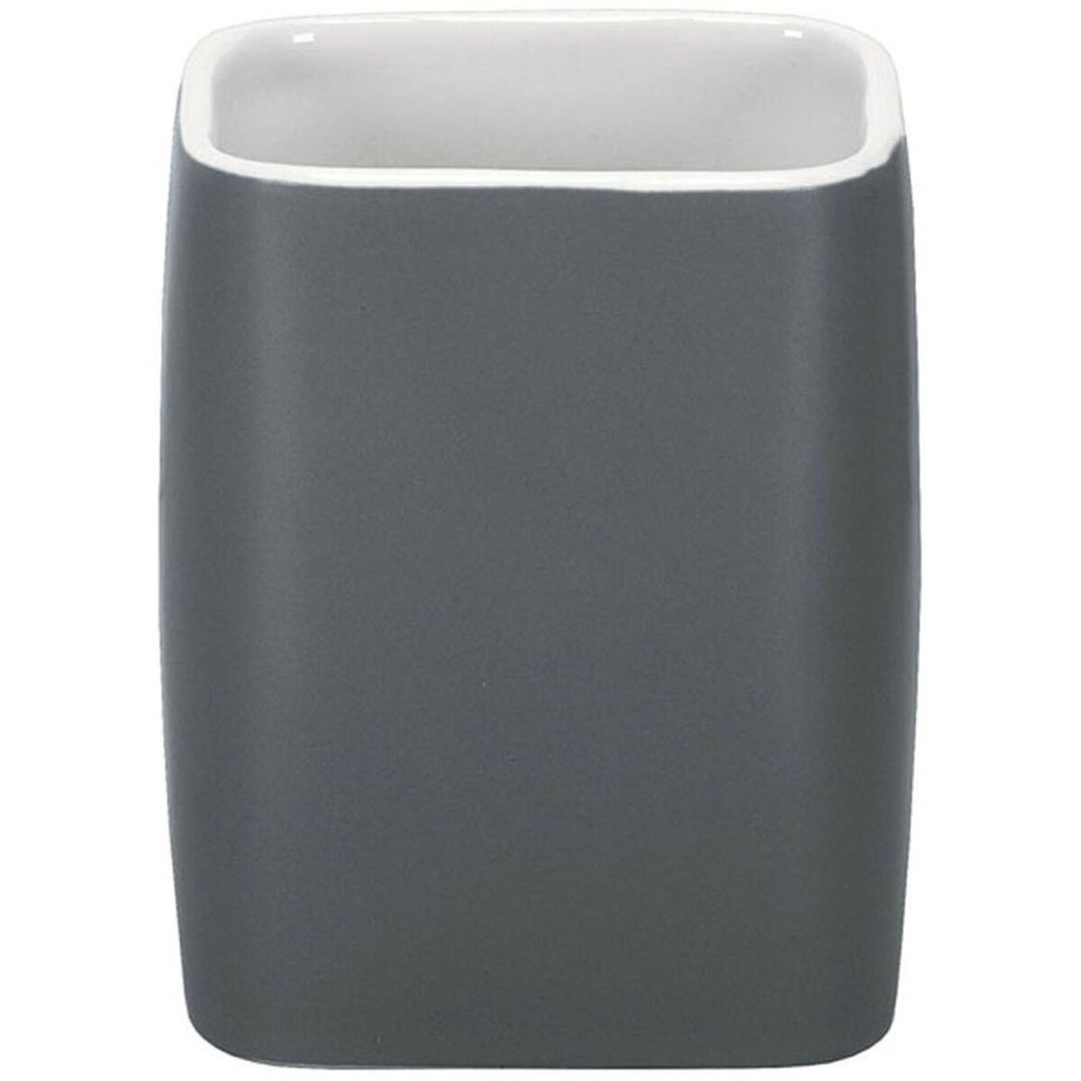 Kleine Wolke Cubic Ceramiczny Kubek łazienkowy szary