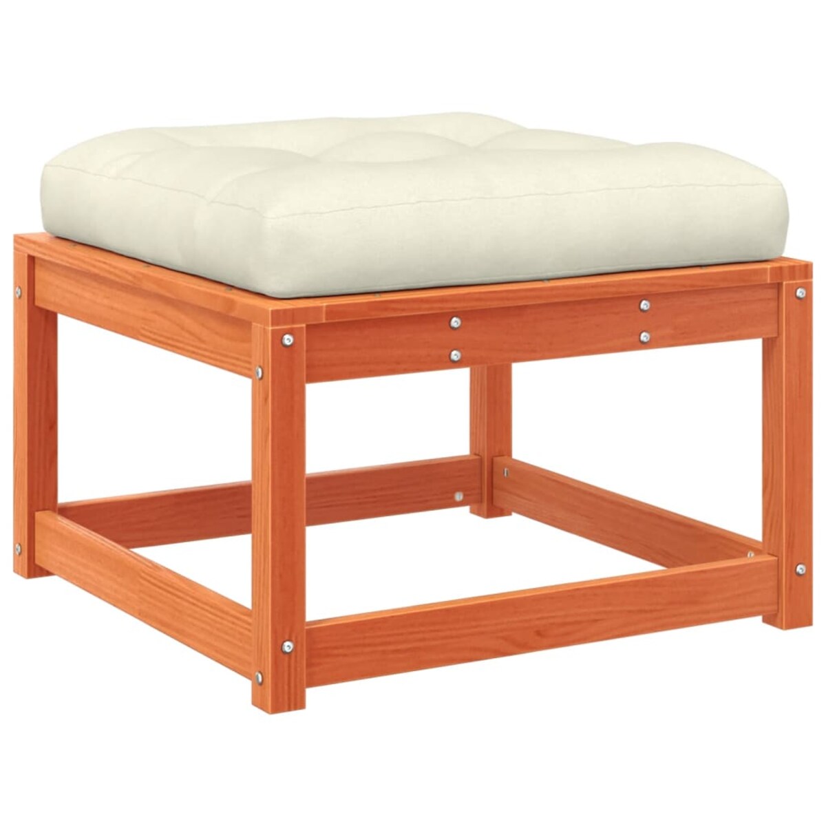 vidaXL 5-cz. zestaw mebli ogrodowych z poduszkami, woskowy brąz, sosna