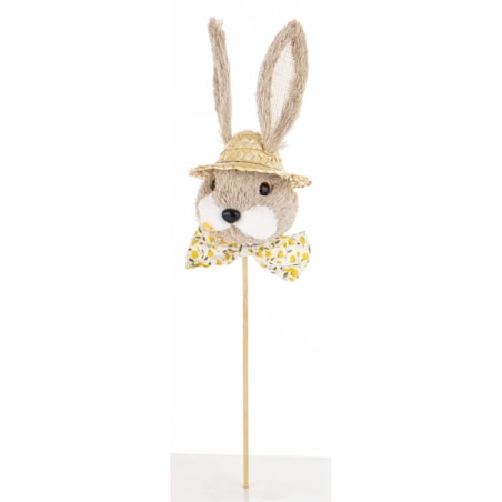 Dekoracja - królik na patyku 40x11x10 cm FANTOCCIO