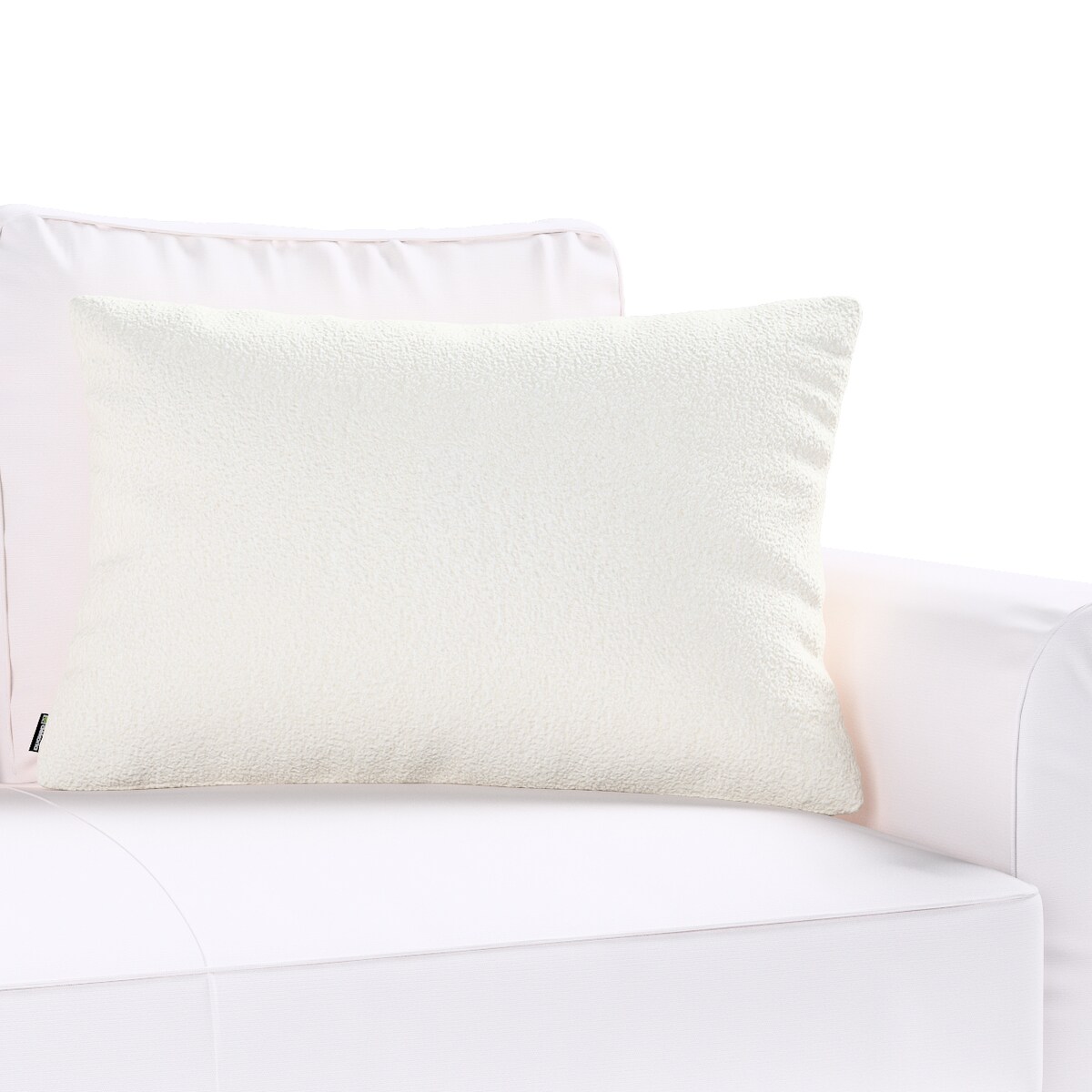 Poszewka Kinga na poduszkę prostokątną 47x28 biała bukla