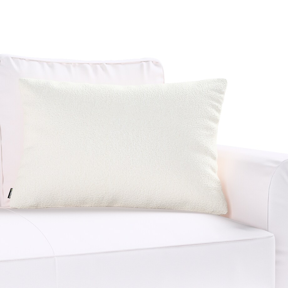 Poszewka Kinga na poduszkę prostokątną 47x28 biała bukla