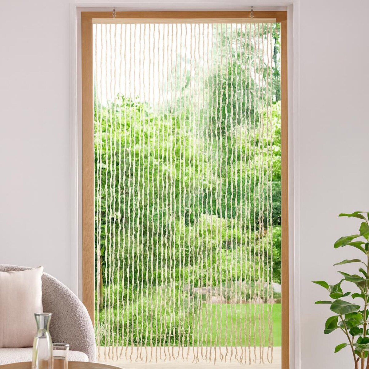 Zasłona na drzwi sznurkowa MATTE, 90 x 200 cm