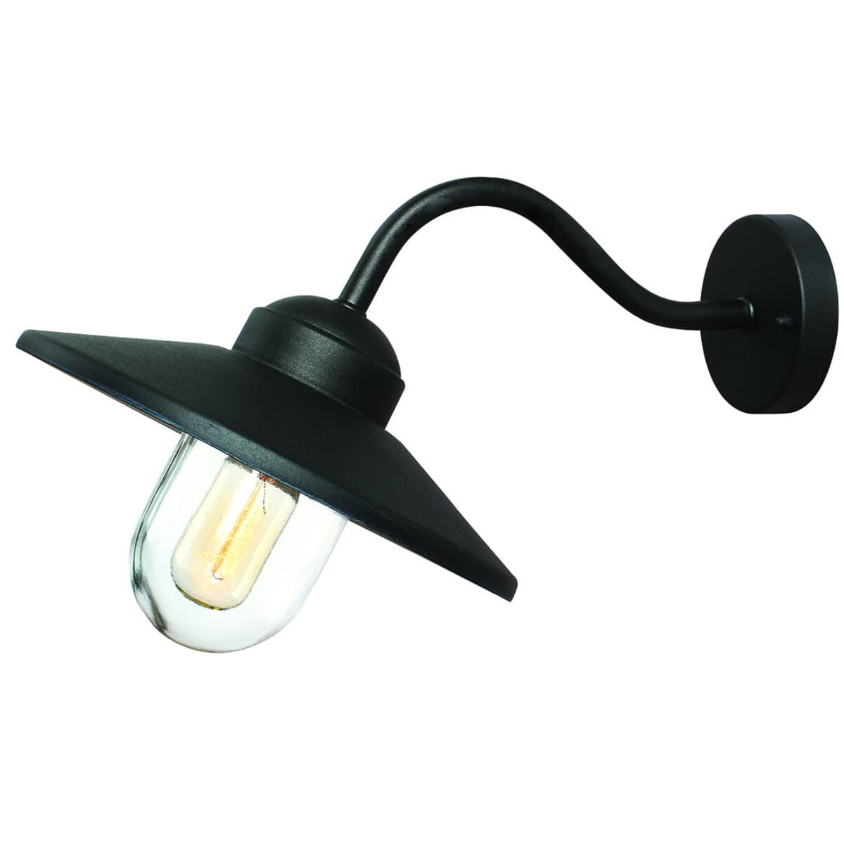 Kinkiet loftowy KLAMPENBORG-BK Elstead elewacyjny czarny