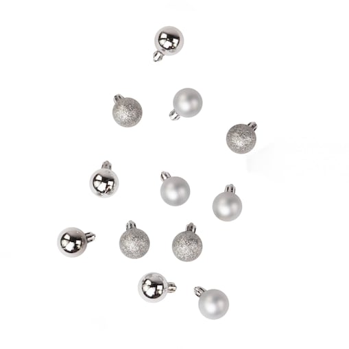 Bombki choinkowe, 12 sztuk, Ø 3 cm