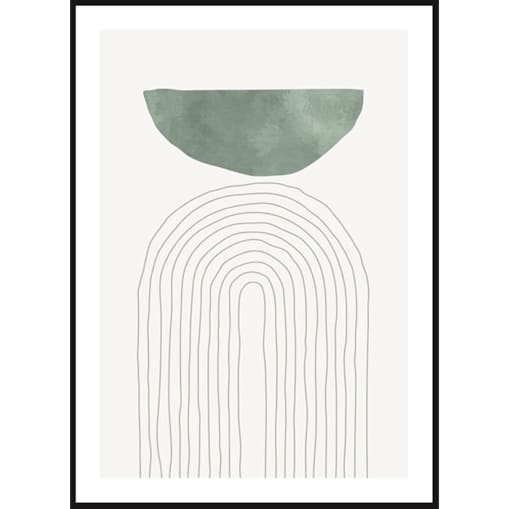 Poster Story, Plakat, Obraz - Zielony Łuk No2, wymiary 42 x 60 cm