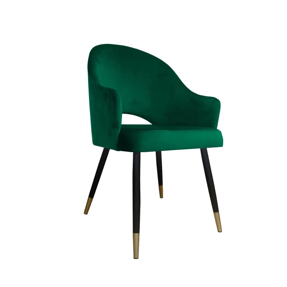 Krzesło JENISEJ VELVET GOLD zielone