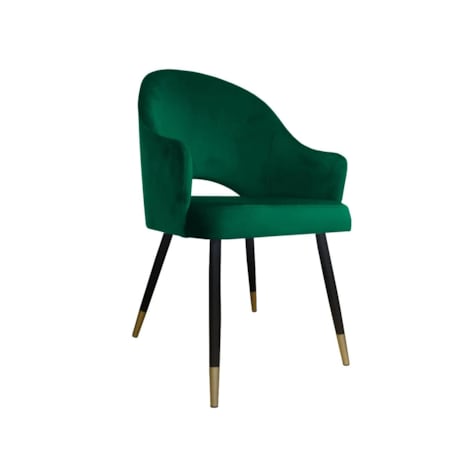 Krzesło JENISEJ VELVET GOLD zielone
