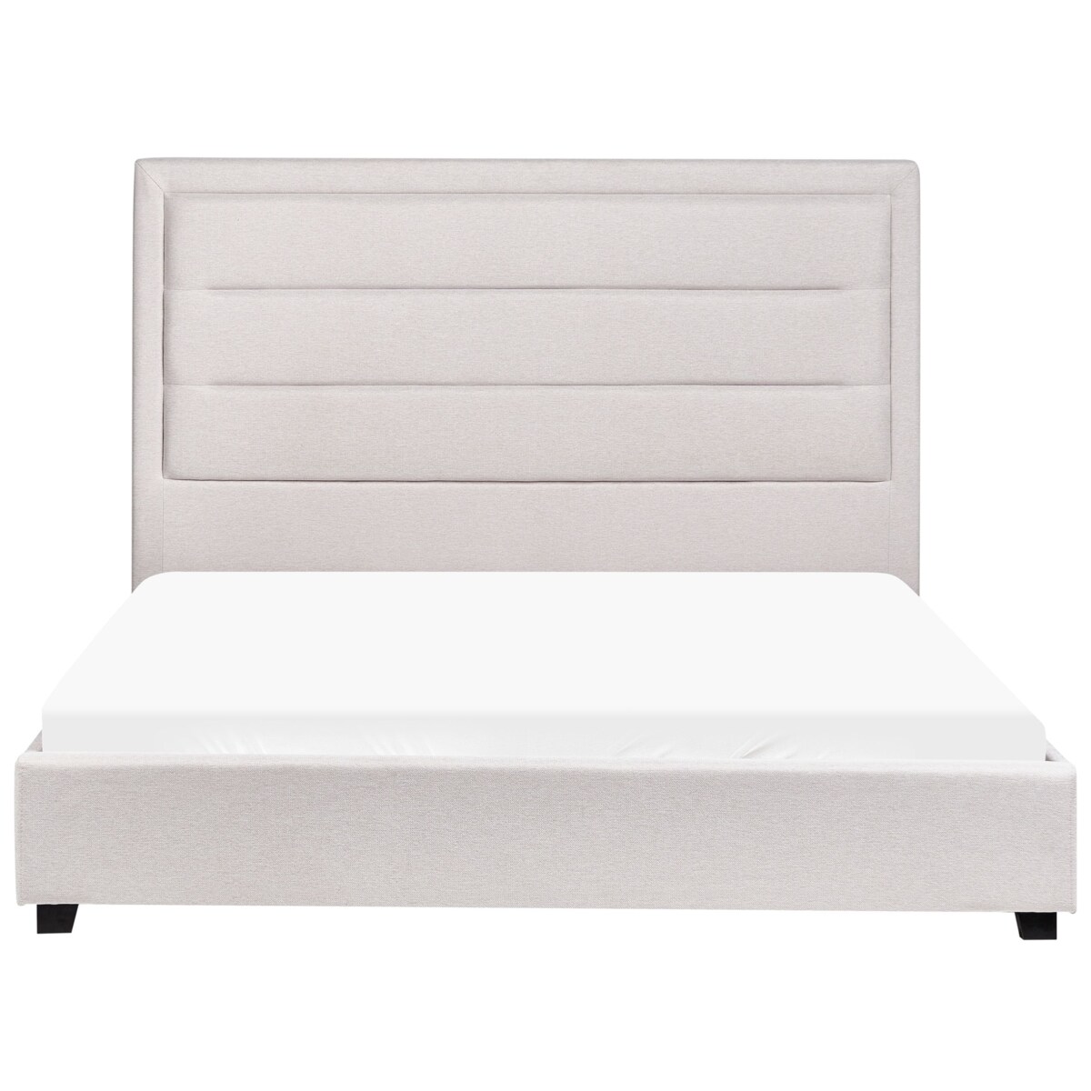 Łóżko ROUEN 140 x 200 cm Jasnobeżowy