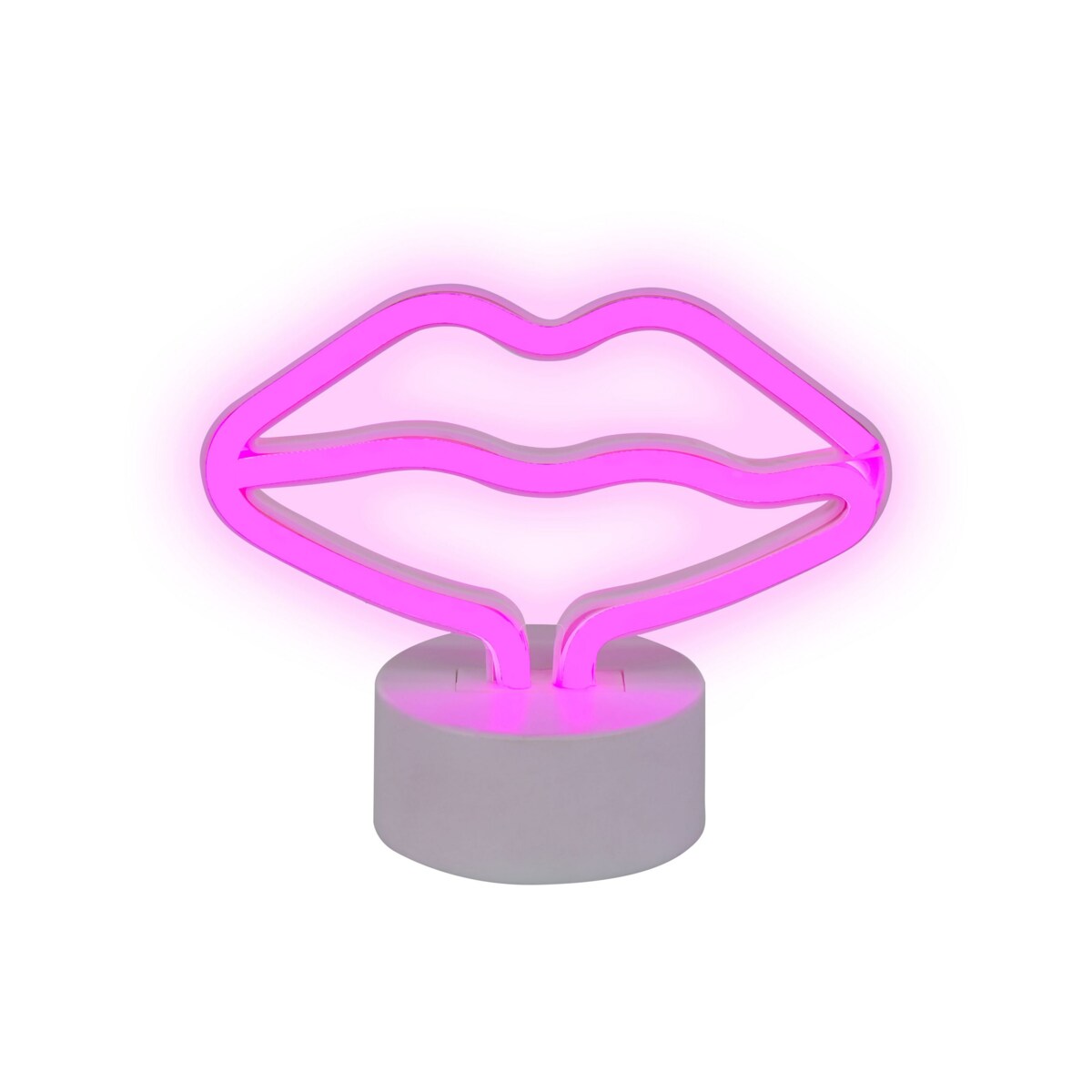 Neon LED usta różowy FLORA