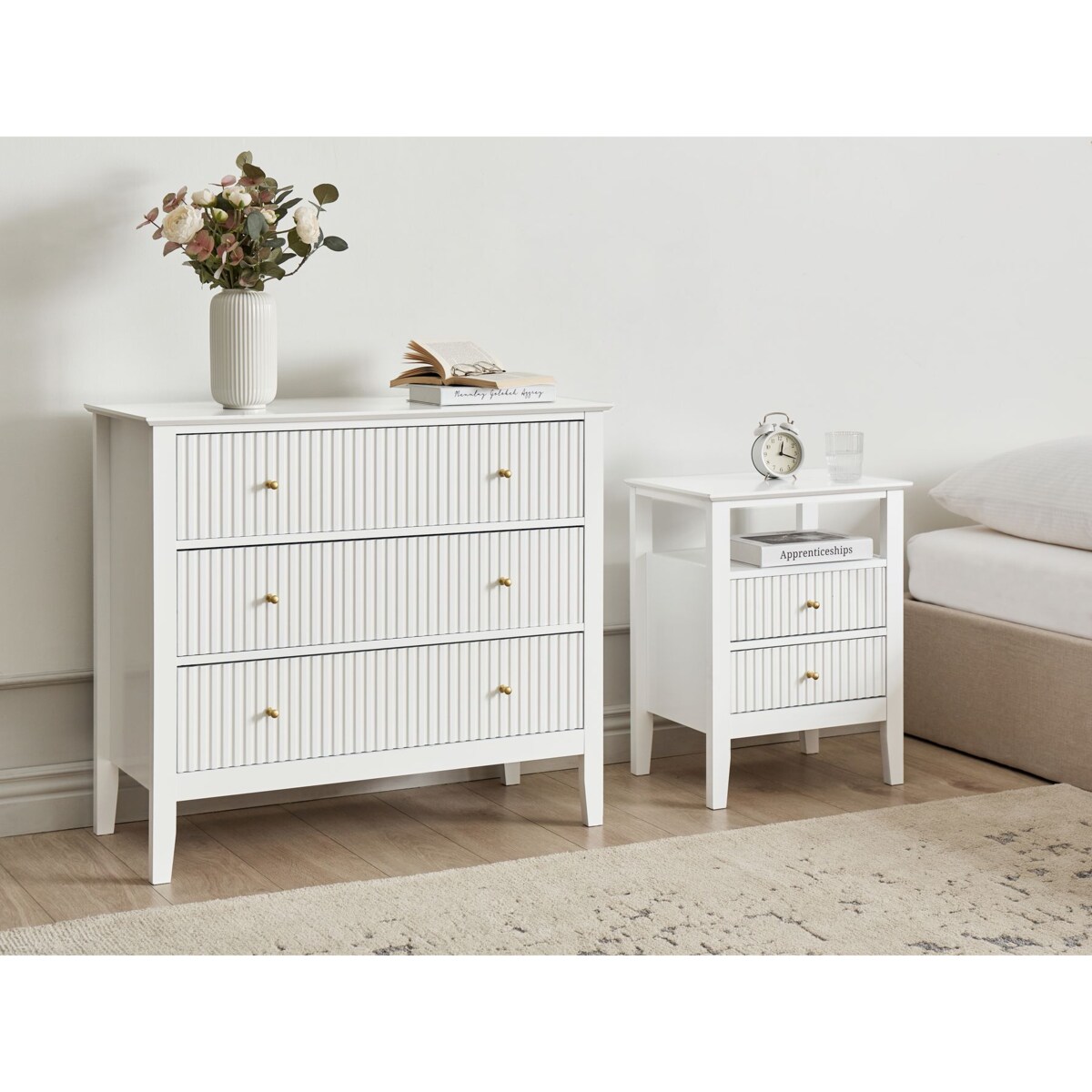 Komoda 3 szuflady ASSISI Biały