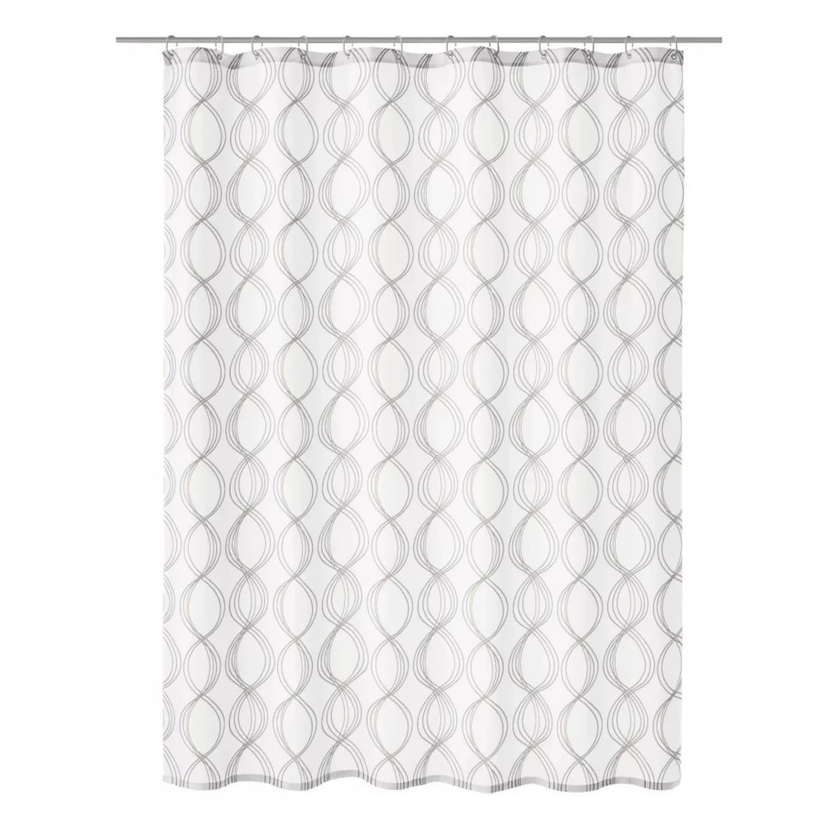 Kleine Wolke Classy Tekstylna Zasłona prysznicowa biała 240x180 cm