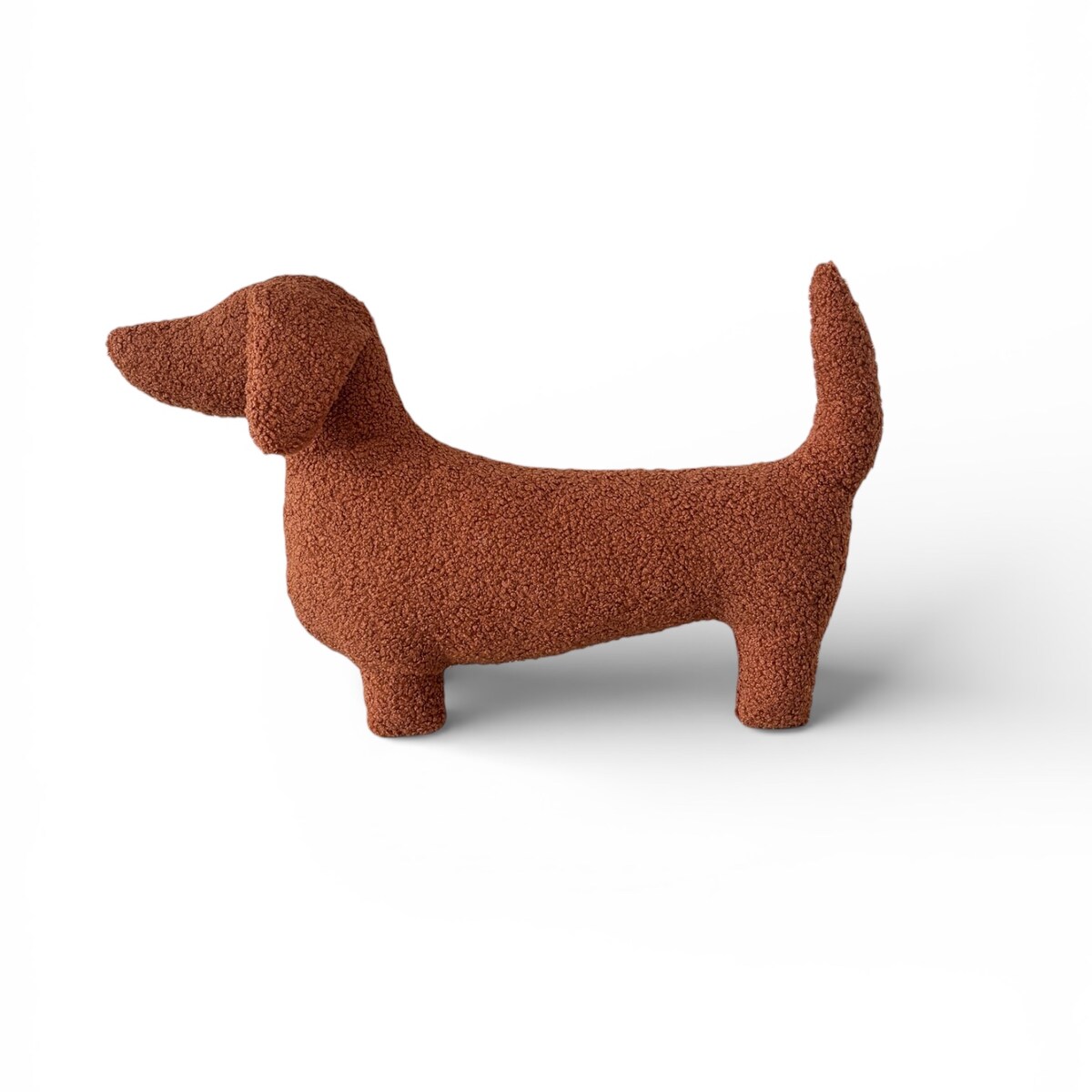 Poduszka pies Jamnik rudy boucle