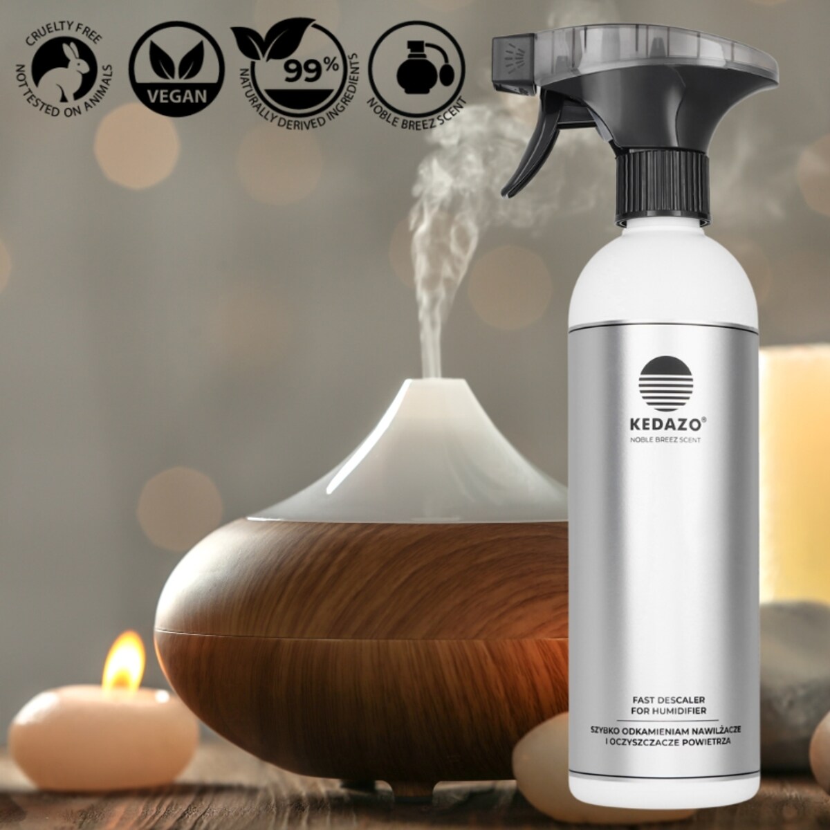 Płyn do odkamieniania nawilżaczy, oczyszczaczy powietrza... - KEDAZO Fast Descaler for Humidifier