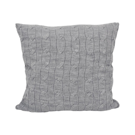 Poszewka dzianinowa na poduszkę 45x45 cm – VERONA POPIEL