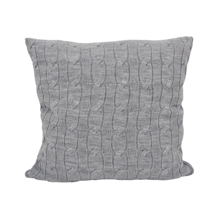 Poszewka dzianinowa na poduszkę 45x45 cm – VERONA POPIEL