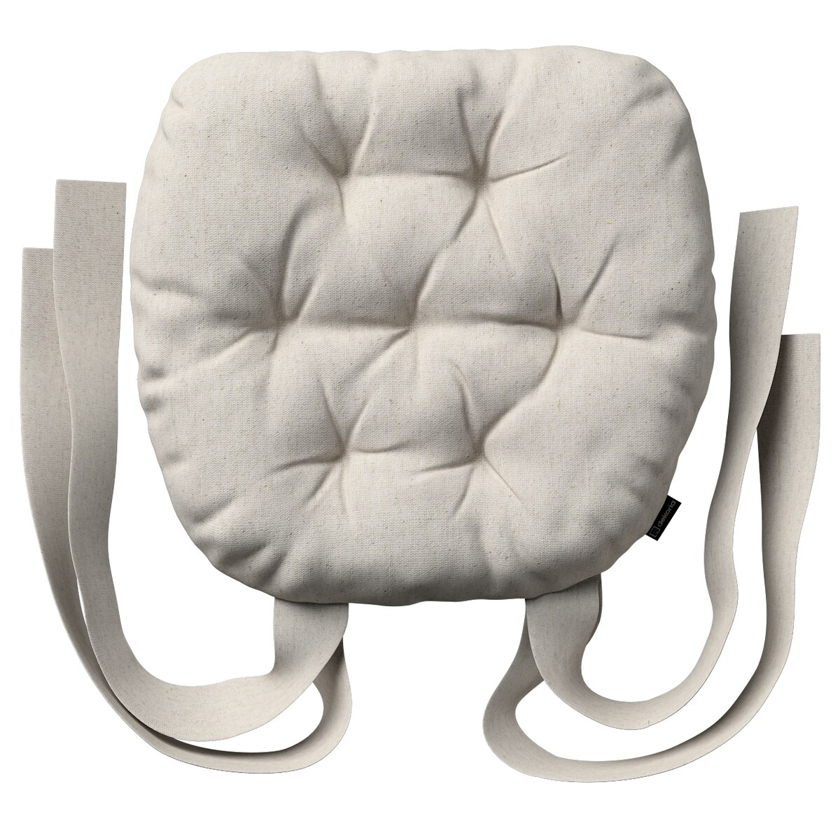 Poduszka na krzesło Marcin, melanż szaro-beżowy, 40 x 37 x 8 cm, Loneta