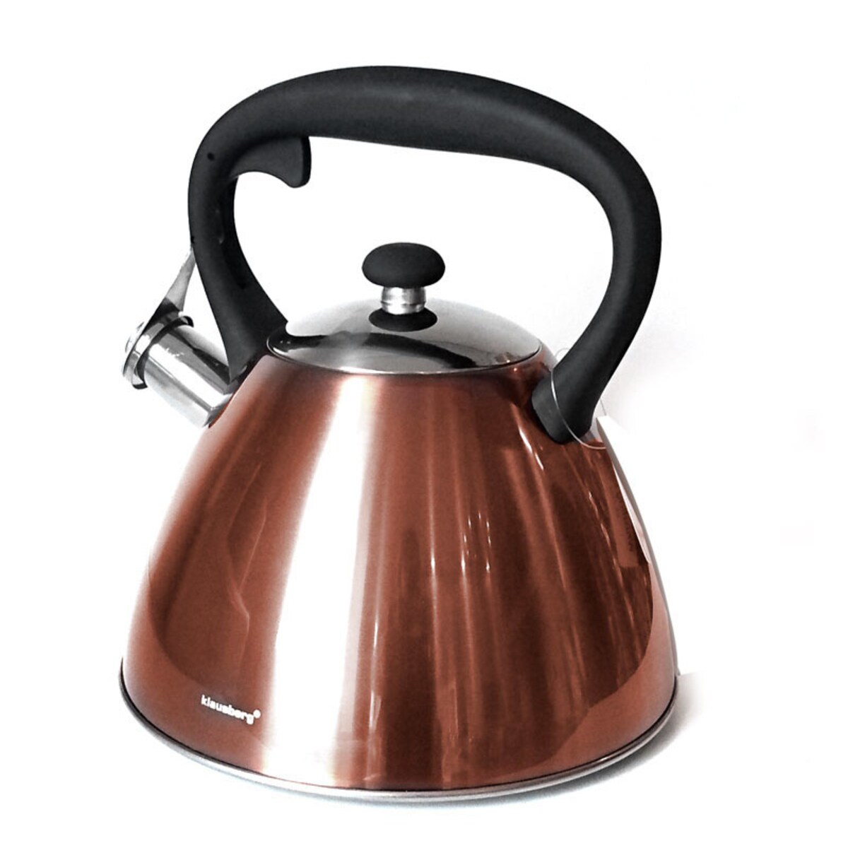 Czajnik stalowy z gwizdkiem 3.0L indukcja gaz miedziany KLAUSBERG