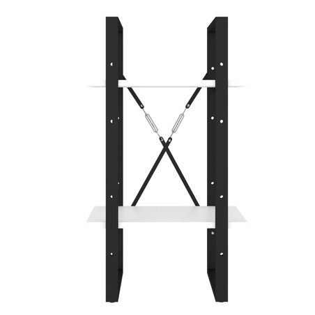 vidaXL Regał na książki, biały, 40x30x70 cm, materiał drewnopochodny