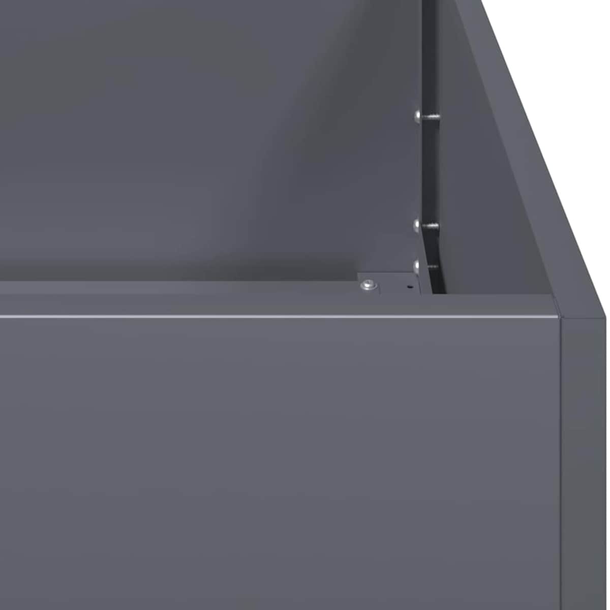 vidaXL Doniczka Antracyt 80x40x80 cm Stal walcowana na zimno