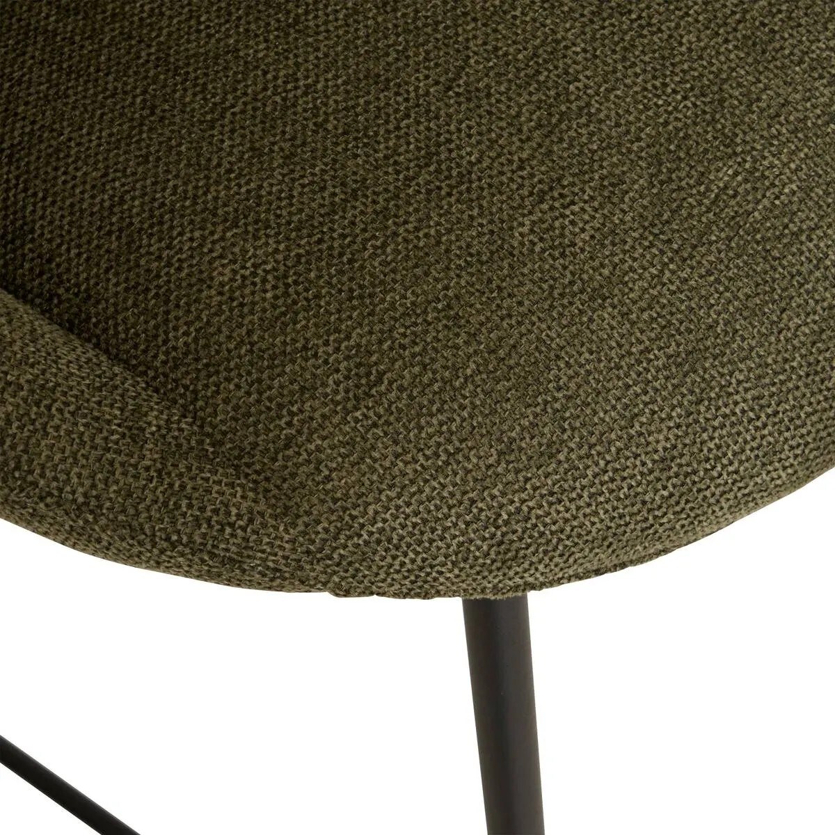 Krzesło barowe, tapicerowane Amago 2 szt. cedrowa zieleń