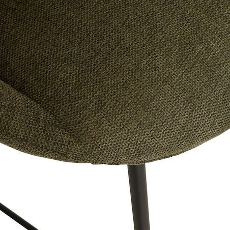 Krzesło barowe, tapicerowane Amago 2 szt. cedrowa zieleń