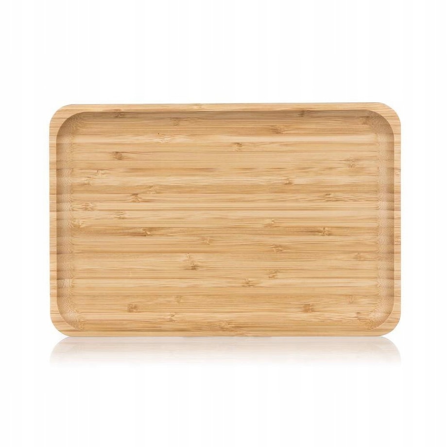 PATERA TACA na jedzenie przekąski z bambusa BAMBUSOWY talerz półmisek 28 cm