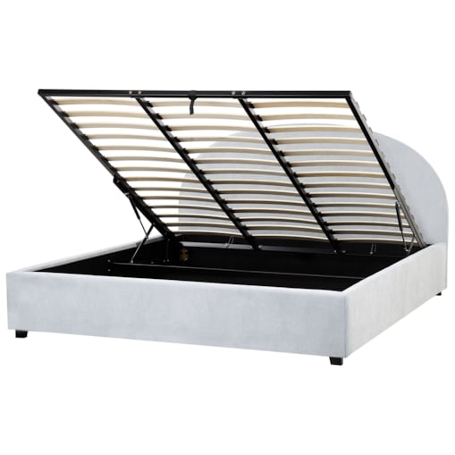 Łóżko z pojemnikiem VAUCLUSE 180 x 200 cm Błękitny