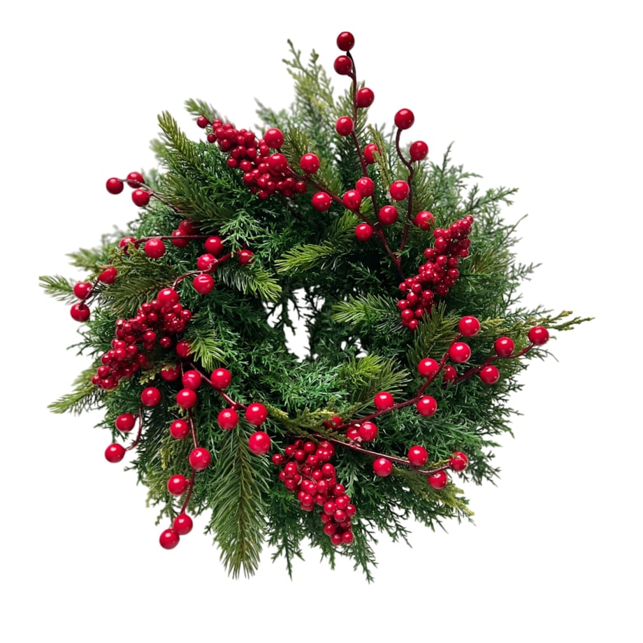 Wianek świąteczny wieniec BOŻE NARODZENIE ozdobny 35 cm na drzwi