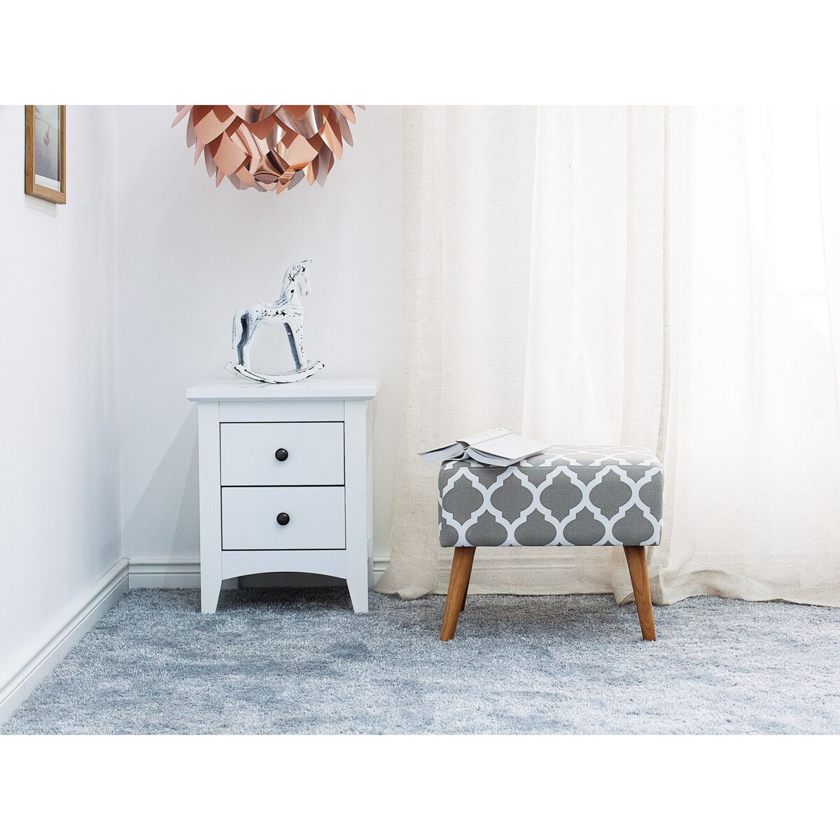 Stołek szary MANTEO