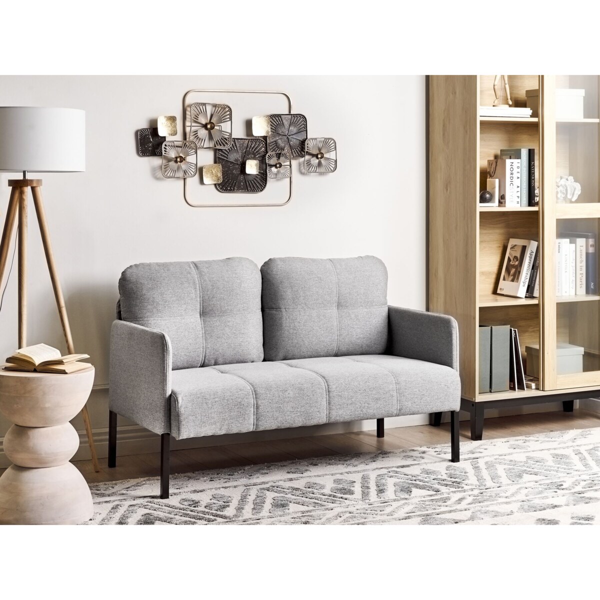 Sofa 2-osobowa szara LAHTI