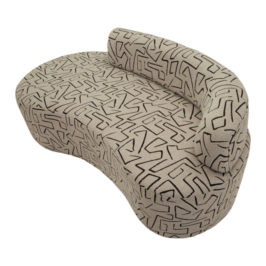 Sofa Nairobi, kolor wielokolorowy, poliester i sklejka, 176 x 91,5 x 69 cm, styl nowoczesny, do salonu, Mauro Ferretti