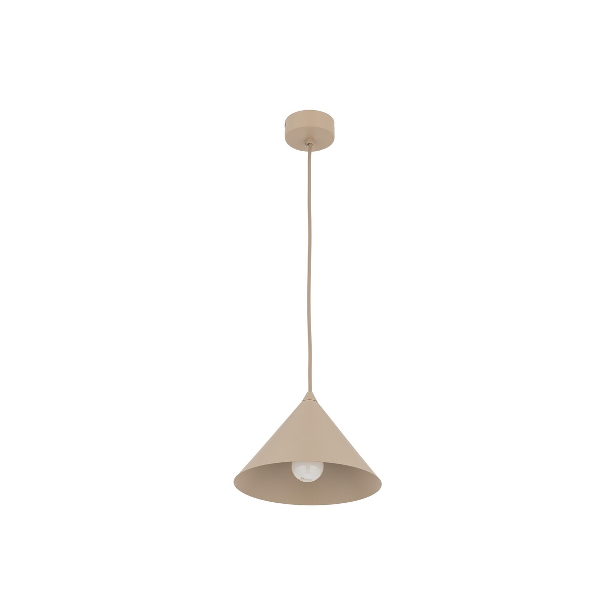 Lampa wisząca beżowa TK Lighting CONO SABIA S 10619 E27 19 cm nowoczesna do salonu i kuchni
