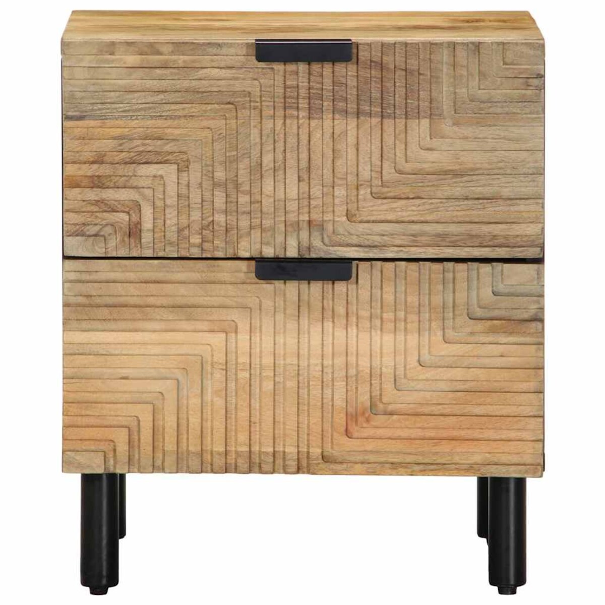 vidaXL Szafka nocna Brązowa 40x33x46 cm Drewno lite Mango