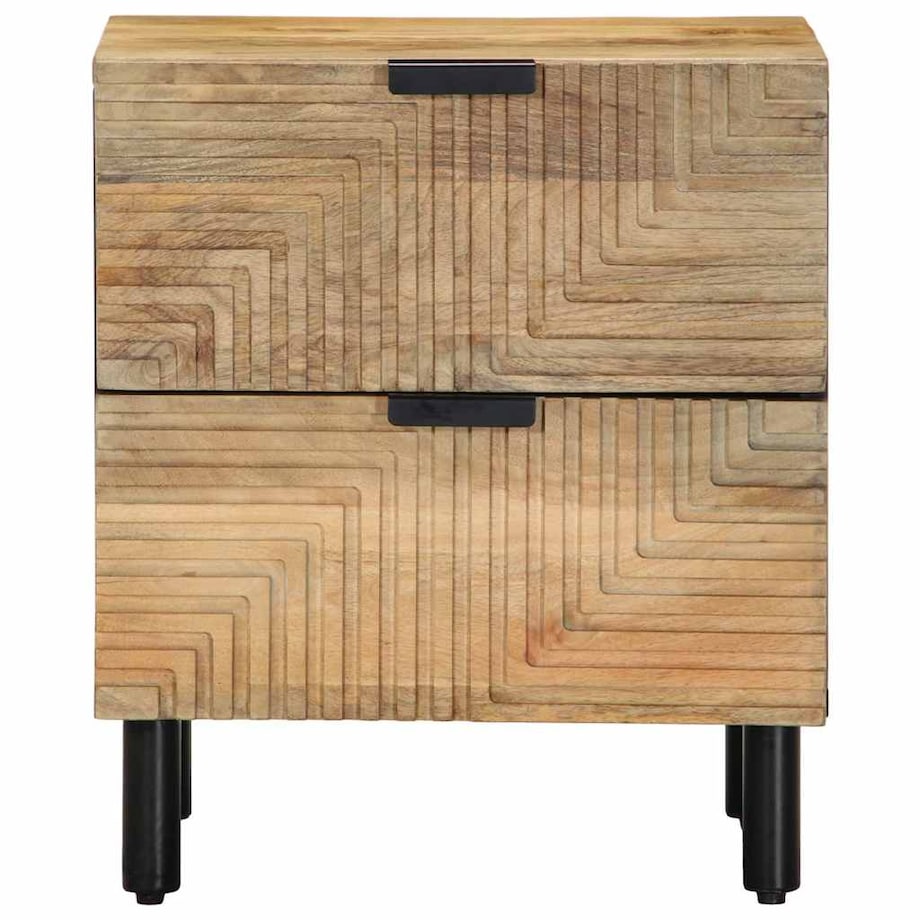 vidaXL Szafka nocna Brązowa 40x33x46 cm Drewno lite Mango