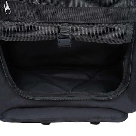 vidaXL Składany, wielofunkcyjny wózek dla zwierząt, czarny