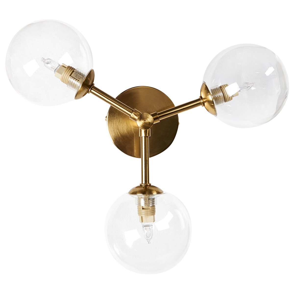 Lampa sufitowa MARICAO Szkło Mosiężny